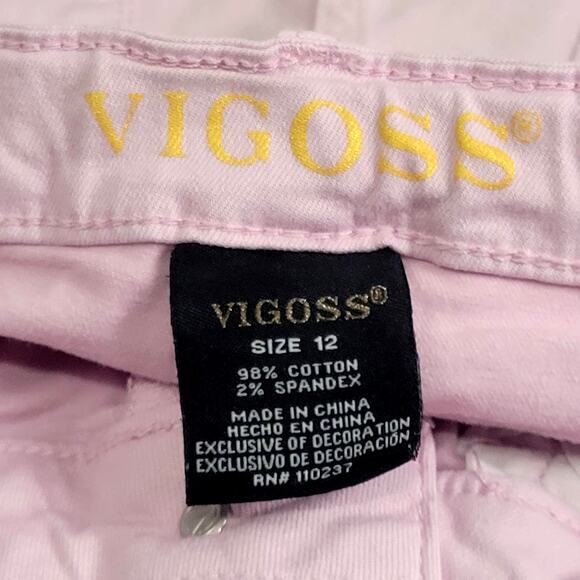 VIGOSS The Malibu Shorts Pink Girl's Size 12 - Picture 2 of 9